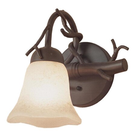 Bark Vine One Light Bathroom Sconce